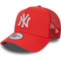 lippikset-kaareva-rekka-punainen-snapback-a-frame-league-essential-new-york-yankees-mlb-new-era
