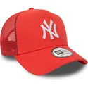 lippikset-kaareva-rekka-punainen-snapback-a-frame-league-essential-new-york-yankees-mlb-new-era
