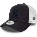 lippikset-kaareva-rekka-laivastonsininen-snapback-a-frame-league-essential-new-york-yankees-mlb-new-era