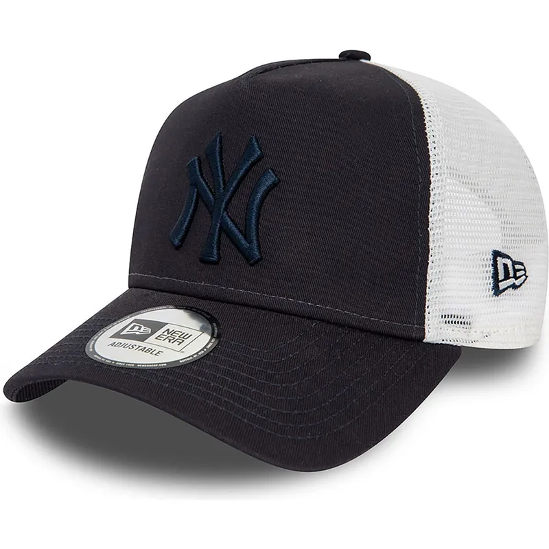 lippikset-kaareva-rekka-laivastonsininen-snapback-a-frame-league-essential-new-york-yankees-mlb-new-era