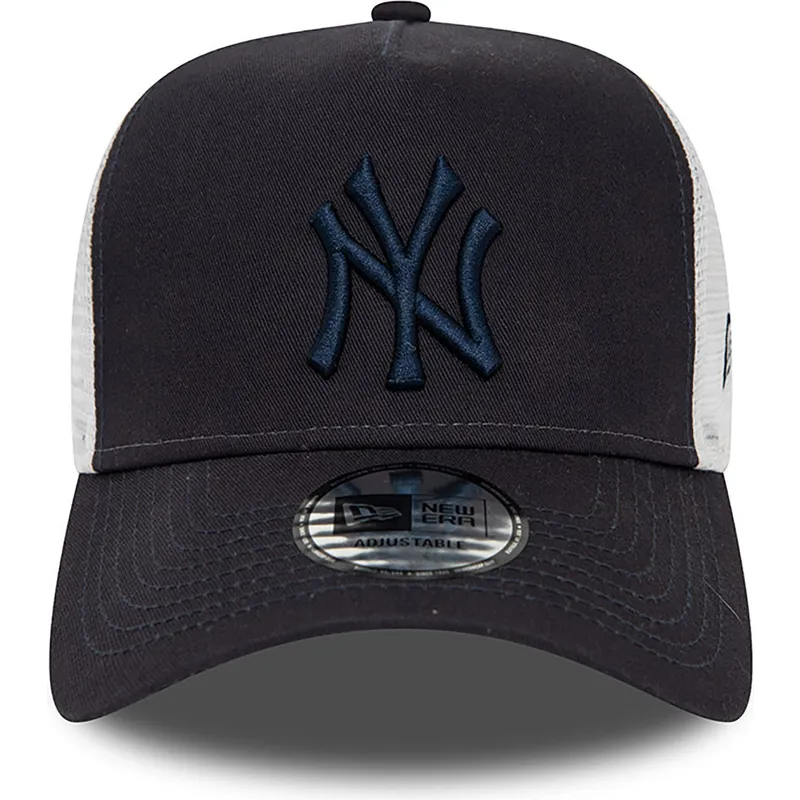 lippikset-kaareva-rekka-laivastonsininen-snapback-a-frame-league-essential-new-york-yankees-mlb-new-era