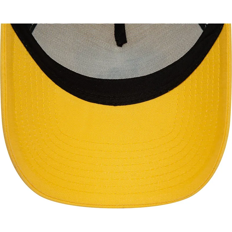 lippikset-kaareva-rekka-keltainen-snapback-a-frame-league-essential-los-angeles-dodgers-mlb-new-era