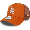 lippikset-kaareva-rekka-ruskea-snapback-a-frame-league-essential-los-angeles-dodgers-mlb-new-era
