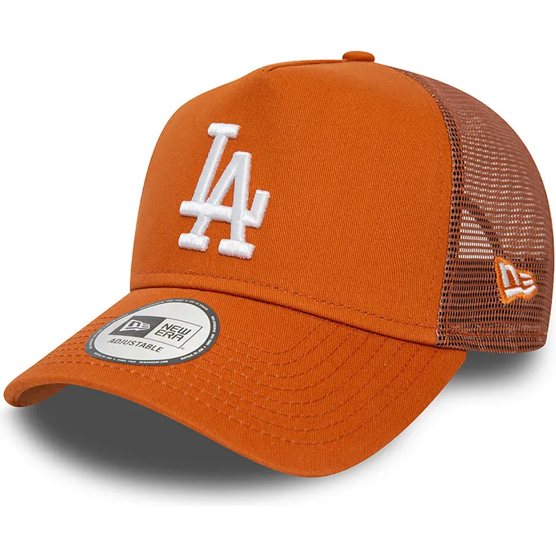 lippikset-kaareva-rekka-ruskea-snapback-a-frame-league-essential-los-angeles-dodgers-mlb-new-era