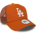 lippikset-kaareva-rekka-ruskea-snapback-a-frame-league-essential-los-angeles-dodgers-mlb-new-era