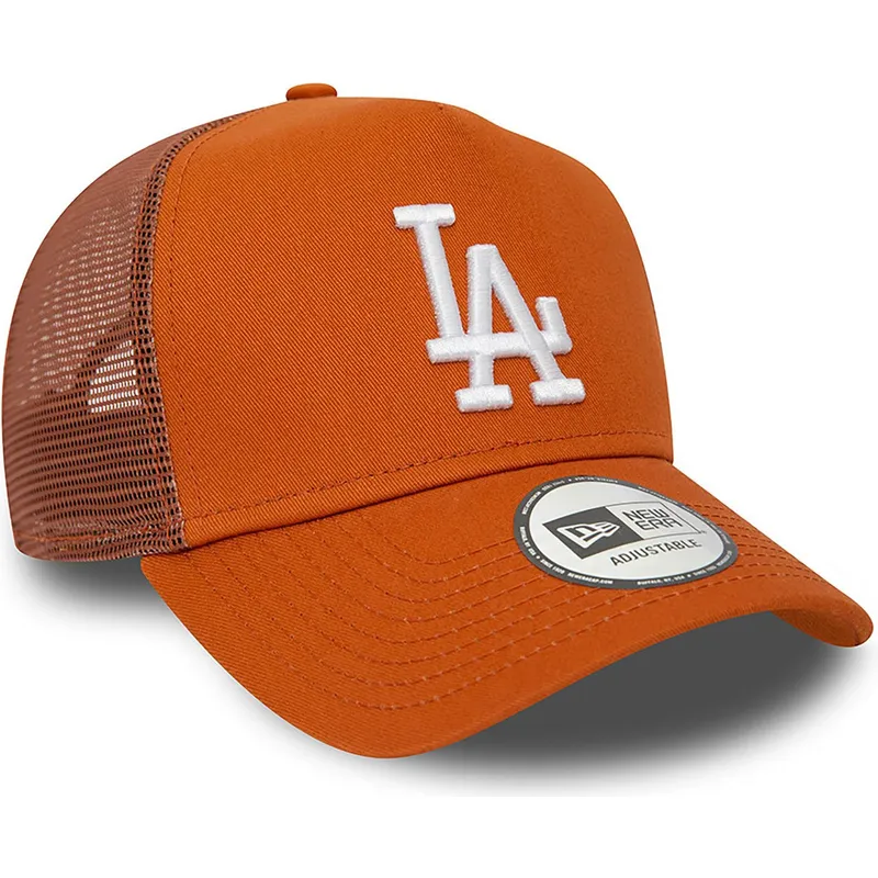 lippikset-kaareva-rekka-ruskea-snapback-a-frame-league-essential-los-angeles-dodgers-mlb-new-era