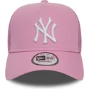 lippikset-kaareva-rekka-vaaleanpunainen-snapback-a-frame-league-essential-new-york-yankees-mlb-new-era