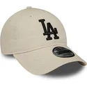 lippikset-kaareva-beige-saadettava-nauha-9twenty-league-essential-los-angeles-dodgers-mlb-new-era