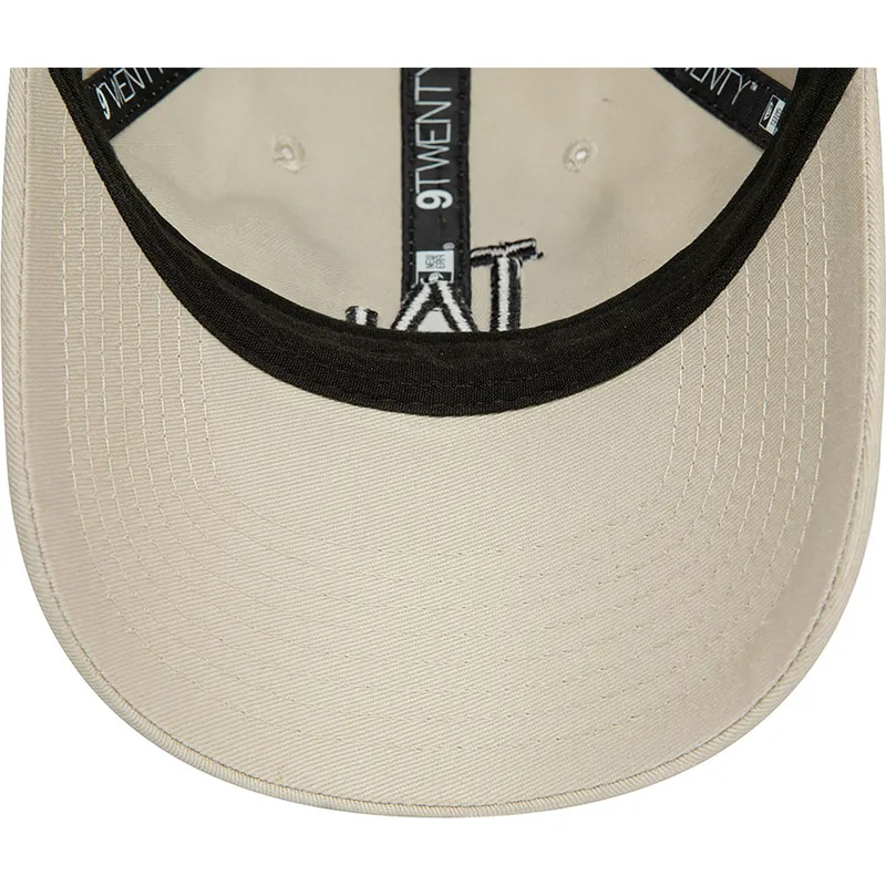 lippikset-kaareva-beige-saadettava-nauha-9twenty-league-essential-los-angeles-dodgers-mlb-new-era