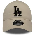 lippikset-kaareva-beige-saadettava-nauha-9twenty-league-essential-los-angeles-dodgers-mlb-new-era