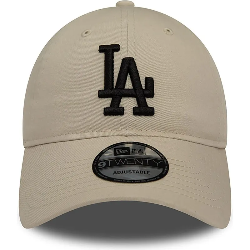 lippikset-kaareva-beige-saadettava-nauha-9twenty-league-essential-los-angeles-dodgers-mlb-new-era