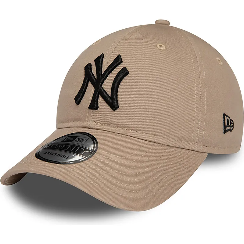lippikset-kaareva-ruskea-saadettava-nauha-9twenty-league-essential-new-york-yankees-mlb-new-era