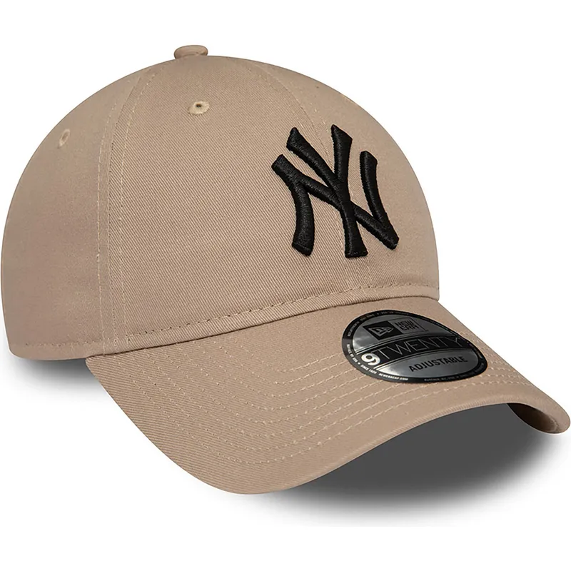 lippikset-kaareva-ruskea-saadettava-nauha-9twenty-league-essential-new-york-yankees-mlb-new-era