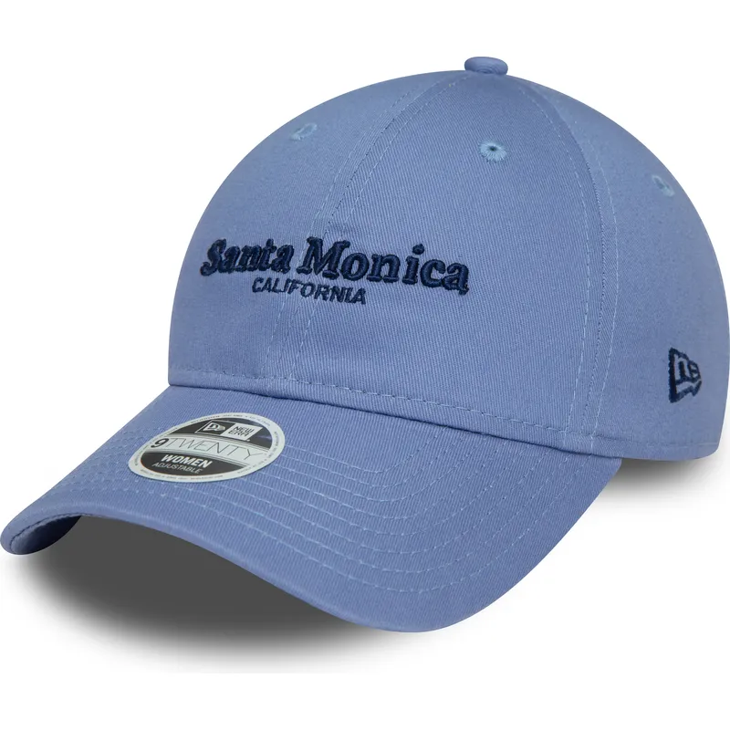 lippikset-kaareva-sininen-saadettava-nauha-9twenty-wordmark-santa-monica-california-new-era