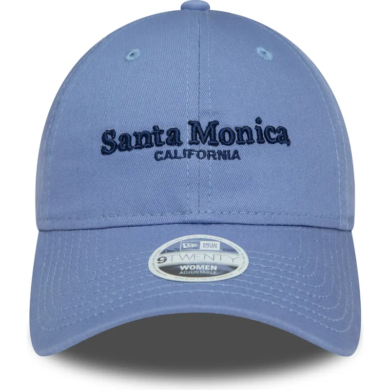 lippikset-kaareva-sininen-saadettava-nauha-9twenty-wordmark-santa-monica-california-new-era