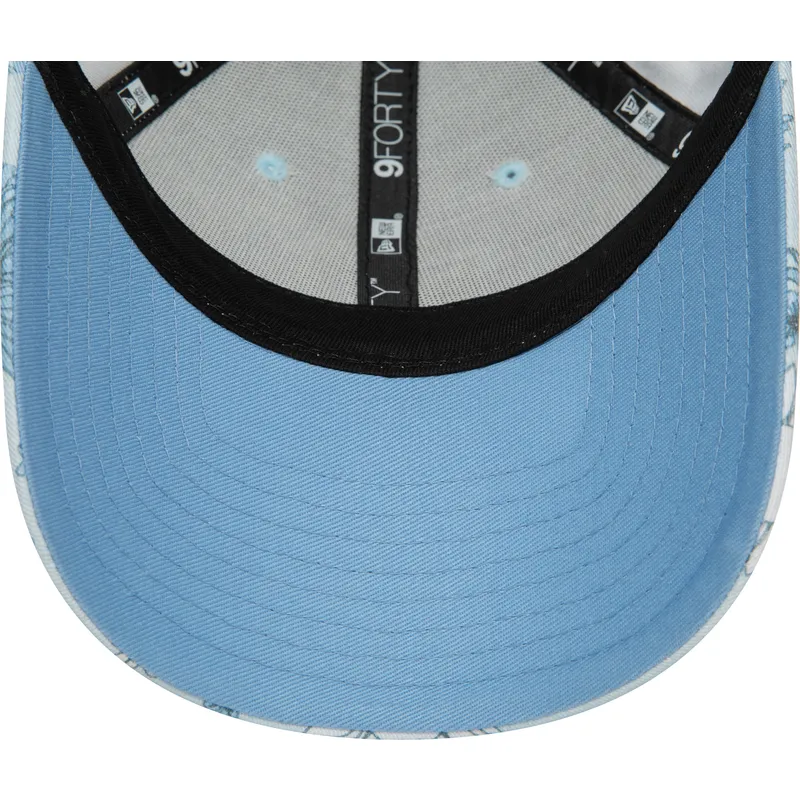 lippikset-kaareva-sininen-saadettava-nauha-9forty-floral-all-over-print-new-york-yankees-mlb-new-era