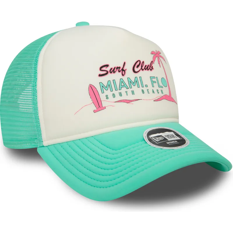 lippikset-kaareva-rekka-vihrea-snapback-a-frame-foam-front-miami-surf-club-florida-new-era lippikset-kaareva-rekka-vihrea-snapback-a-frame-foam-front-miami-surf-club-florida-new-era