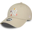 lippikset-kaareva-beige-saadettava-nauha-9forty-flower-new-york-yankees-mlb-new-era