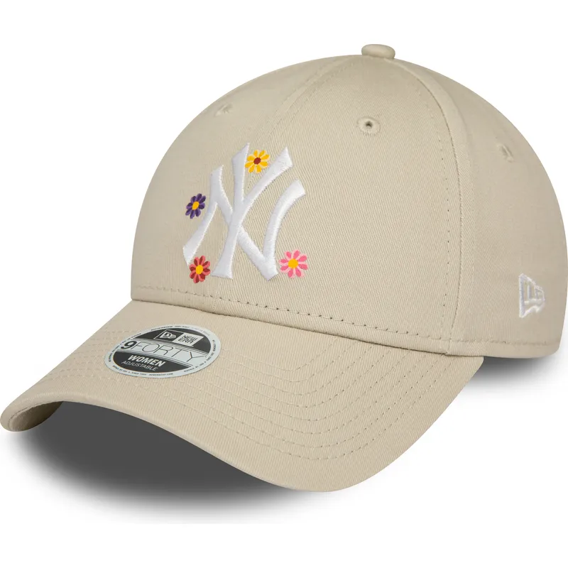 lippikset-kaareva-beige-saadettava-nauha-9forty-flower-new-york-yankees-mlb-new-era lippikset-kaareva-beige-saadettava-nauha-9forty-flower-new-york-yankees-mlb-new-era
