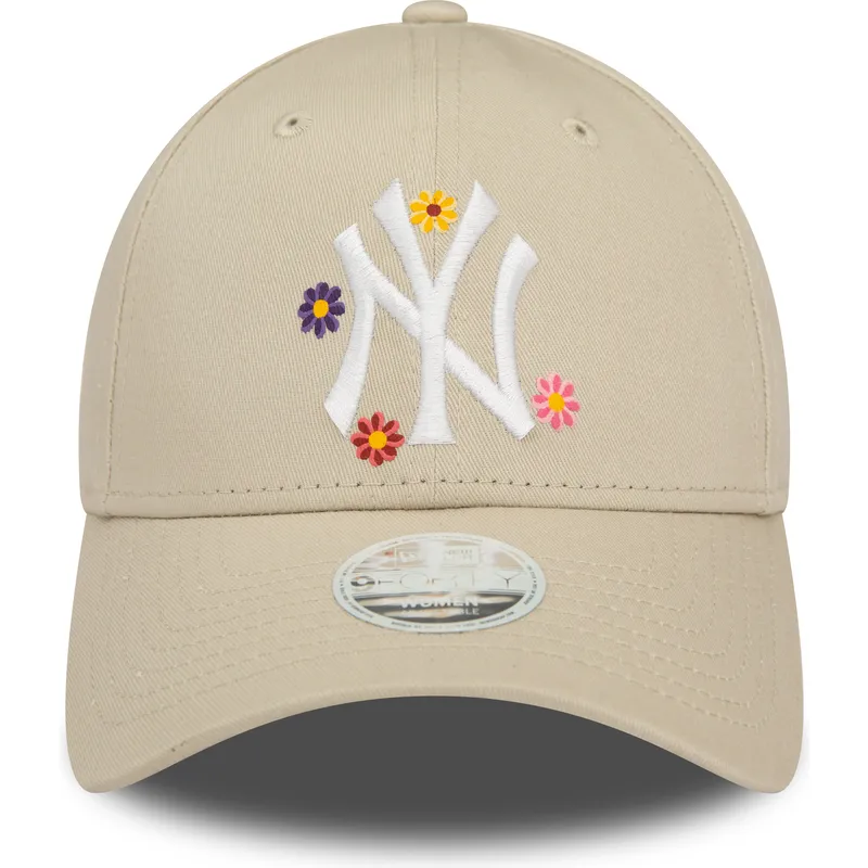 lippikset-kaareva-beige-saadettava-nauha-9forty-flower-new-york-yankees-mlb-new-era lippikset-kaareva-beige-saadettava-nauha-9forty-flower-new-york-yankees-mlb-new-era