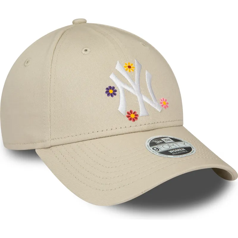 lippikset-kaareva-beige-saadettava-nauha-9forty-flower-new-york-yankees-mlb-new-era lippikset-kaareva-beige-saadettava-nauha-9forty-flower-new-york-yankees-mlb-new-era