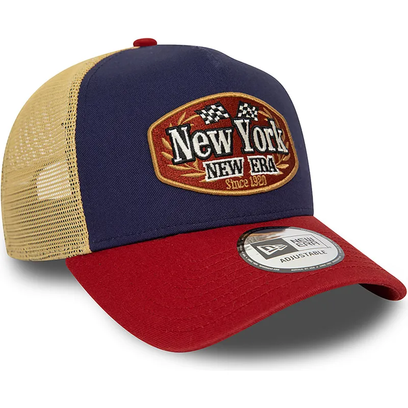 lippikset-kaareva-rekka-monivarinen-snapback-a-frame-patch-new-york-new-era