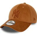 lippikset-kaareva-ruskea-saadettava-nauha-9forty-cord-new-york-yankees-mlb-new-era