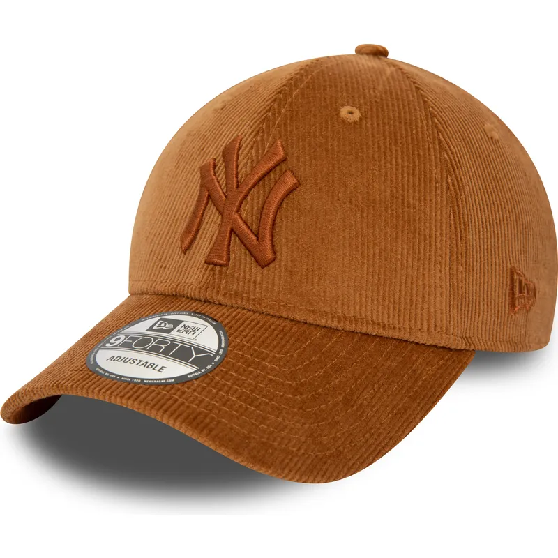 lippikset-kaareva-ruskea-saadettava-nauha-9forty-cord-new-york-yankees-mlb-new-era lippikset-kaareva-ruskea-saadettava-nauha-9forty-cord-new-york-yankees-mlb-new-era