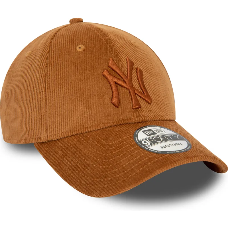 lippikset-kaareva-ruskea-saadettava-nauha-9forty-cord-new-york-yankees-mlb-new-era lippikset-kaareva-ruskea-saadettava-nauha-9forty-cord-new-york-yankees-mlb-new-era