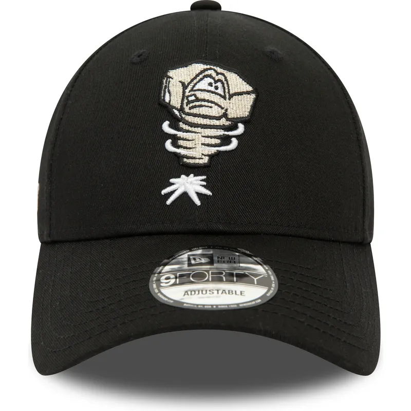 lippikset-kaareva-musta-saadettava-nauha-9forty-minor-league-lansing-lugnuts-milb-new-era