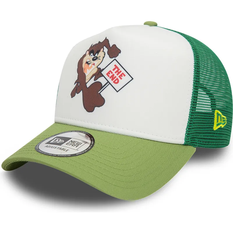 lippikset-kaareva-rekka-vihrea-snapback-a-frame-frame-character-tasmania-looney-tunes-new-era