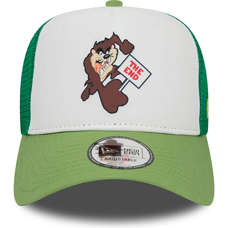 lippikset-kaareva-rekka-vihrea-snapback-a-frame-frame-character-tasmania-looney-tunes-new-era