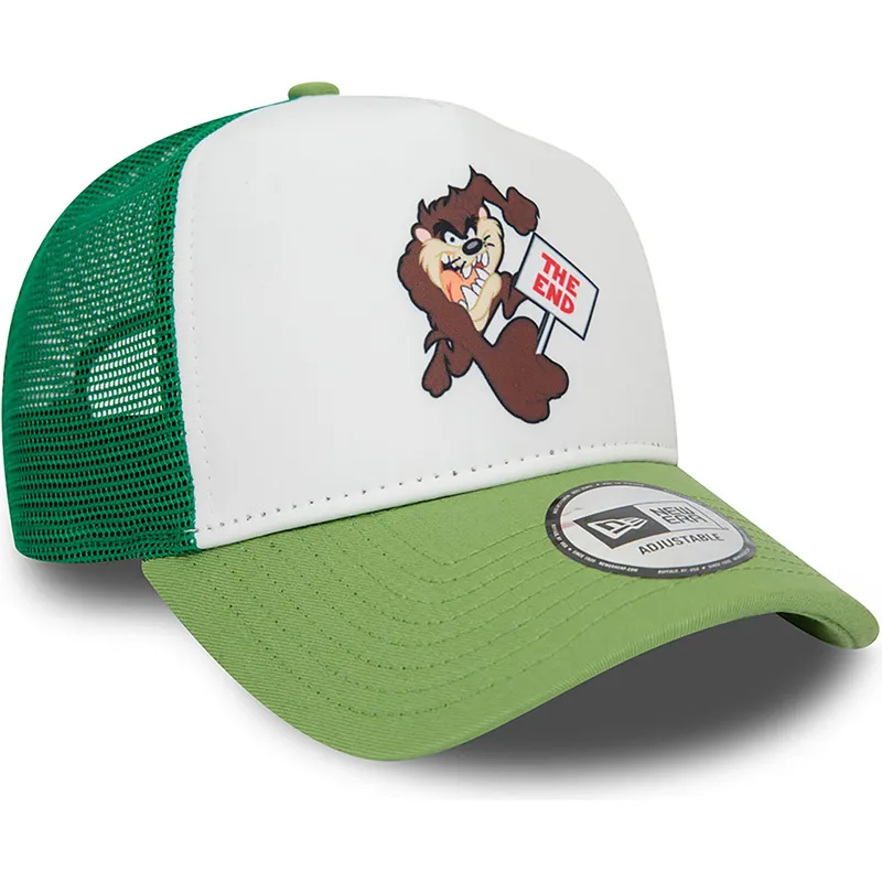 lippikset-kaareva-rekka-vihrea-snapback-a-frame-frame-character-tasmania-looney-tunes-new-era