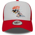 lippikset-kaareva-rekka-punainen-snapback-a-frame-character-pato-lucas-y-porky-pig-looney-tunes-new-era