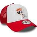 lippikset-kaareva-rekka-punainen-snapback-a-frame-character-pato-lucas-y-porky-pig-looney-tunes-new-era