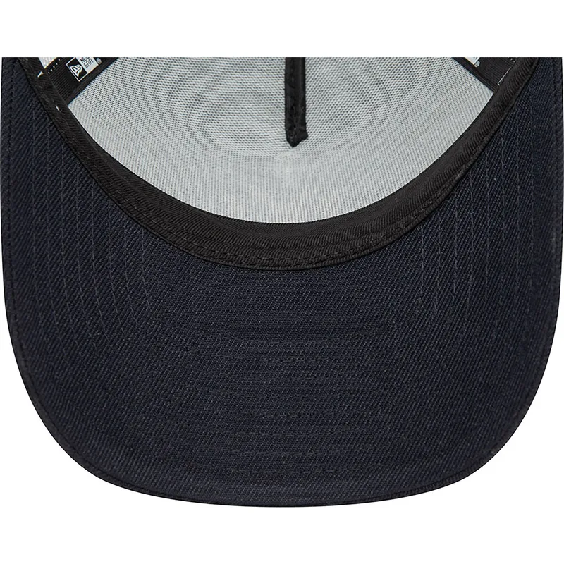lippikset-kaareva-rekka-laivastonsininen-snapback-a-frame-boucle-new-york-yankees-mlb-new-era
