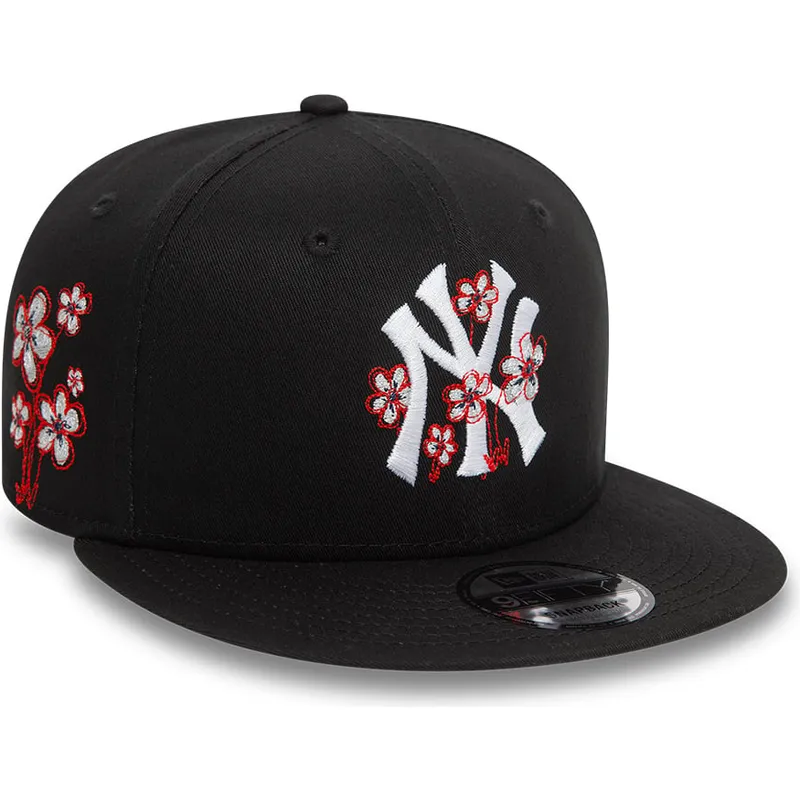 lippikset-littea-musta-snapback-9fifty-flower-icon-new-york-yankees-mlb-new-era