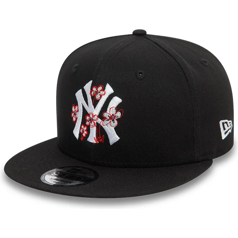 lippikset-littea-musta-snapback-9fifty-flower-icon-new-york-yankees-mlb-new-era