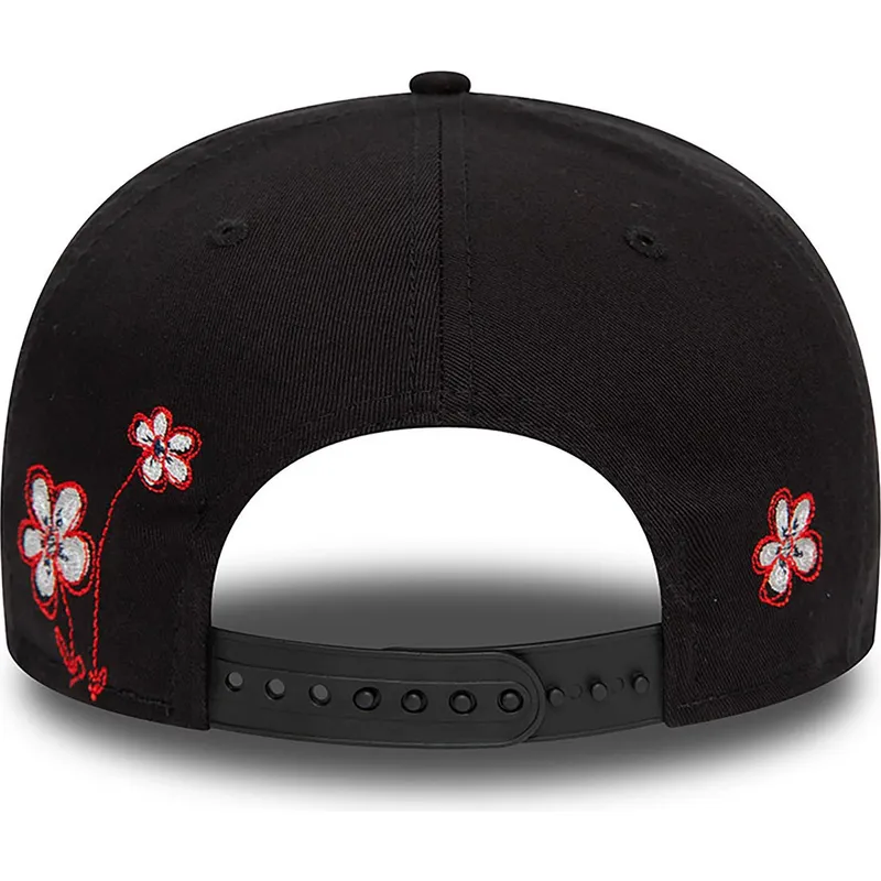 lippikset-littea-musta-snapback-9fifty-flower-icon-new-york-yankees-mlb-new-era