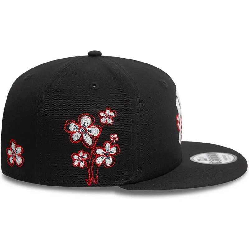 lippikset-littea-musta-snapback-9fifty-flower-icon-new-york-yankees-mlb-new-era