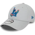 lippikset-kaareva-harmaa-saadettava-nauha-9forty-flower-icon-los-angeles-dodgers-mlb-new-era