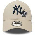 lippikset-kaareva-beige-saadettava-nauha-9forty-food-character-new-york-yankees-mlb-new-era