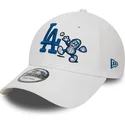 lippikset-kaareva-valkoinen-saadettava-nauha-9forty-food-character-los-angeles-dodgers-mlb-new-era