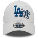 lippikset-kaareva-valkoinen-saadettava-nauha-9forty-food-character-los-angeles-dodgers-mlb-new-era