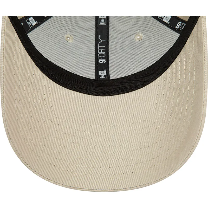 lippikset-kaareva-beige-saadettava-nauha-9forty-team-outline-new-york-yankees-mlb-new-era