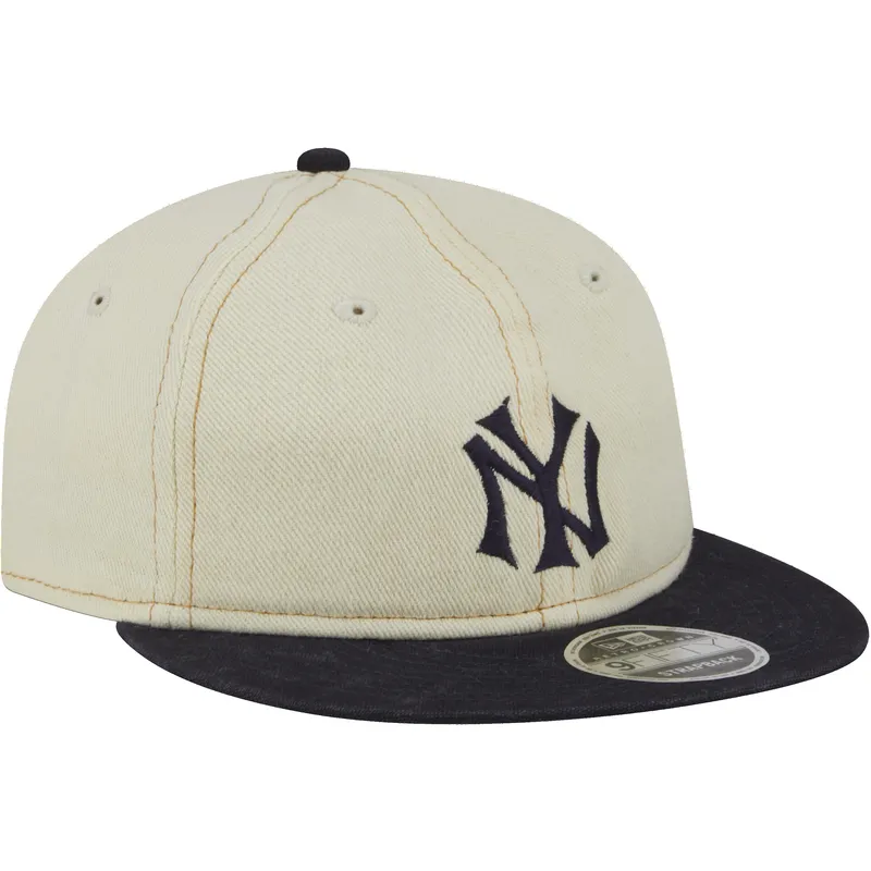 lippikset-littea-beige-saadettava-nauha-9fifty-retro-crown-denim-new-york-yankees-mlb-new-era