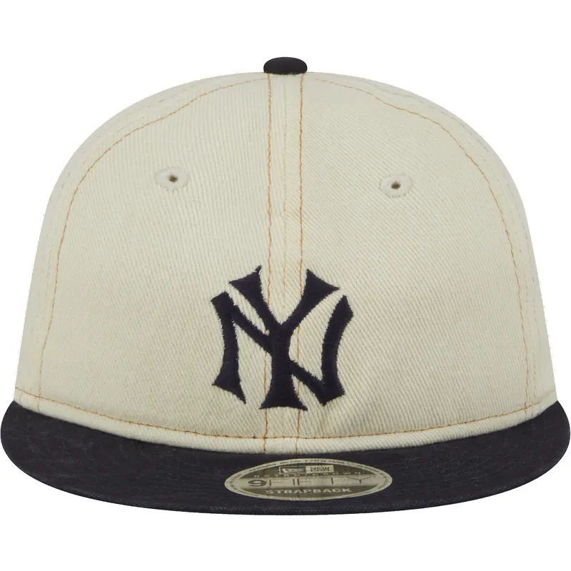 lippikset-littea-beige-saadettava-nauha-9fifty-retro-crown-denim-new-york-yankees-mlb-new-era