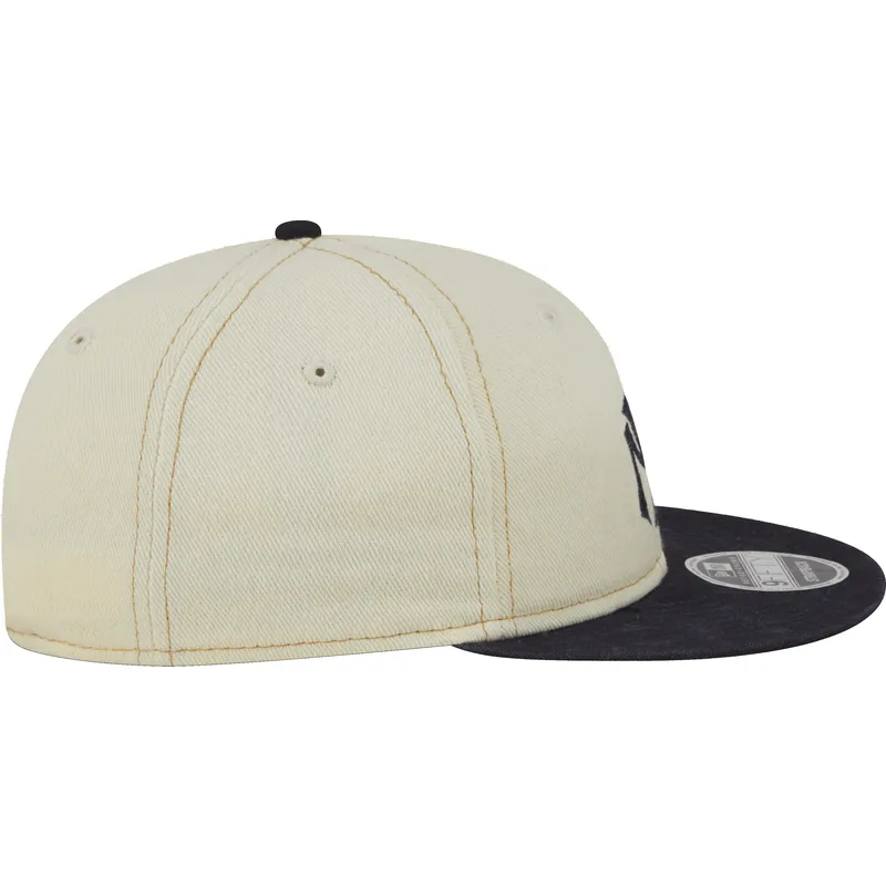 lippikset-littea-beige-saadettava-nauha-9fifty-retro-crown-denim-new-york-yankees-mlb-new-era
