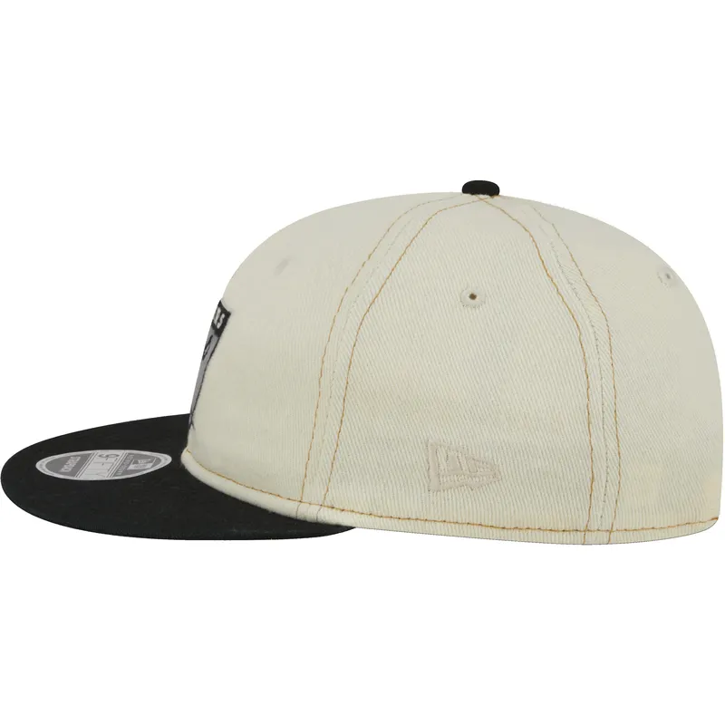 lippikset-littea-beige-saadettava-nauha-9fifty-retro-crown-denim-oakland-raiders-nfl-new-era