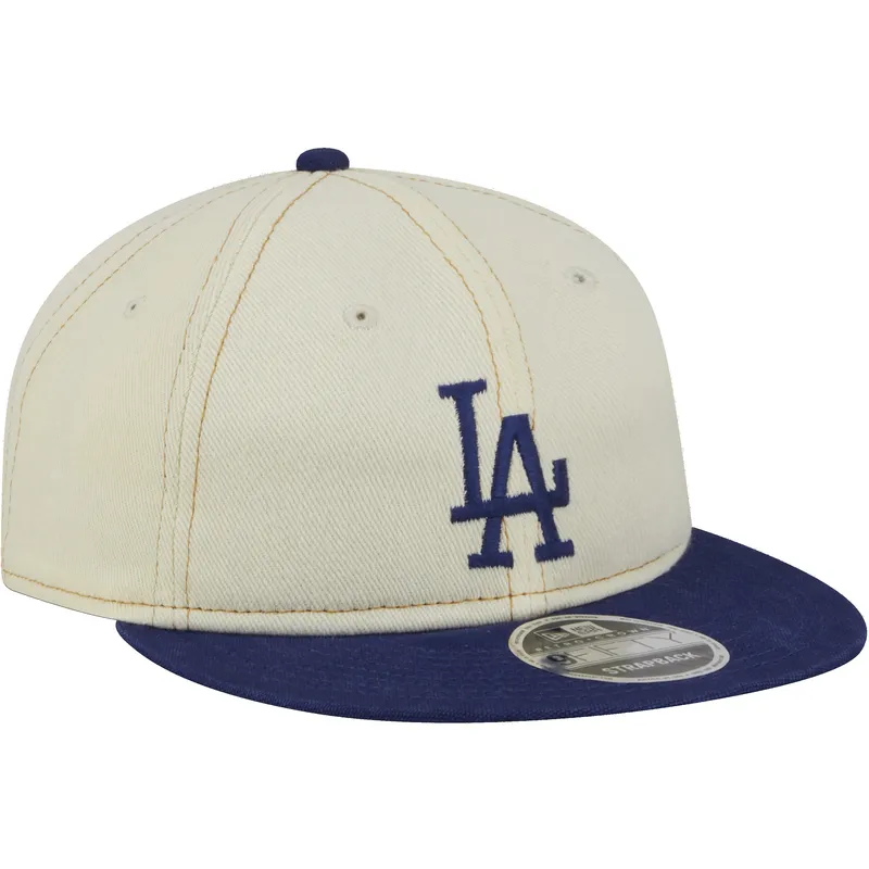 lippikset-littea-beige-snapback-9fifty-retro-crown-denim-los-angeles-dodgers-mlb-new-era